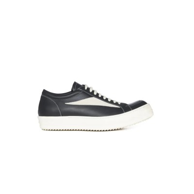 RICK OWENS LUXOR VINTAGE LOW BLACK MILK RP02C1888LCGLVS